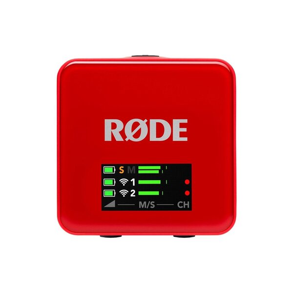 Rode Wireless GO (Gen. 3) digitales Mikrofonsystem, 2-Kanal, drahtlos  rot