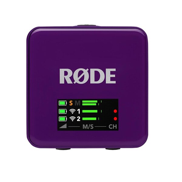 Rode Wireless GO (Gen. 3) digitales Mikrofonsystem, 2-Kanal, drahtlos  lila