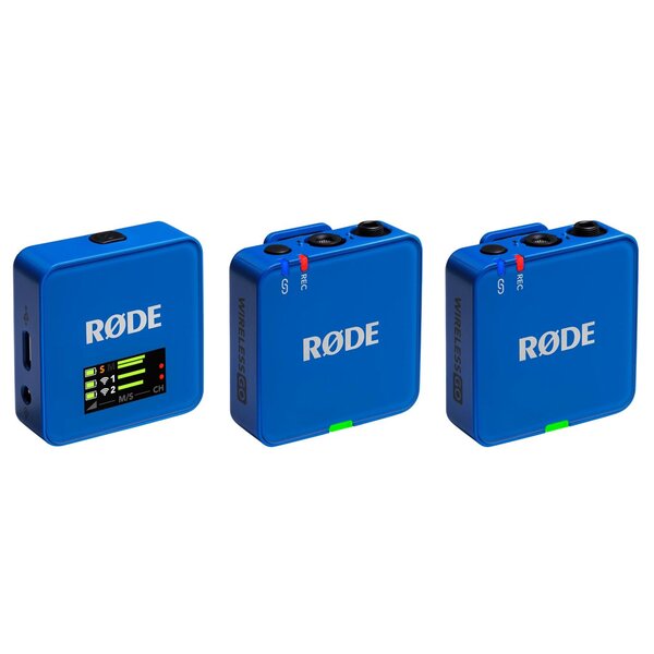 Rode Wireless GO (Gen. 3) digitales Mikrofonsystem, 2-Kanal, drahtlos  cobalt