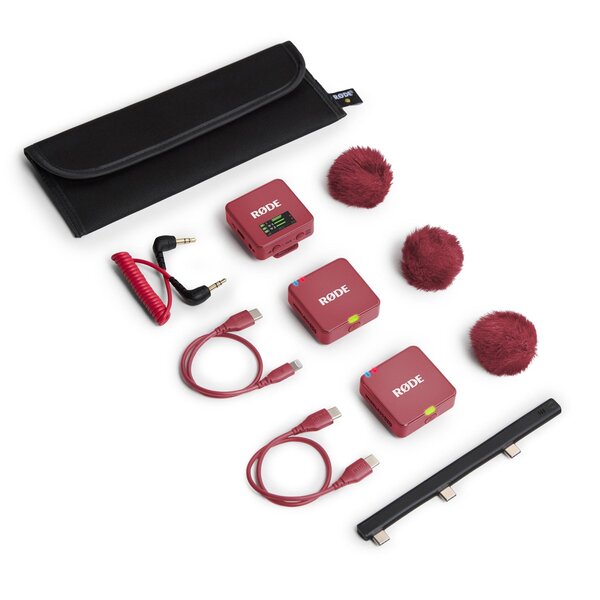 Rode Wireless GO (Gen. 3) digitales Mikrofonsystem, 2-Kanal, drahtlos  rose