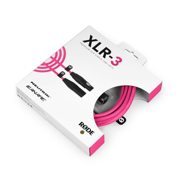 Rode Premium XLR Mikrofonkabel  3 Meter rosa