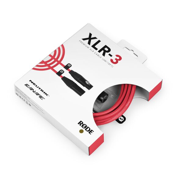 Rode Premium XLR Mikrofonkabel  3 Meter rot