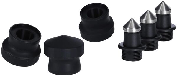 Rollei 3er Set Gummifüße + Spikes Carbon  C5i