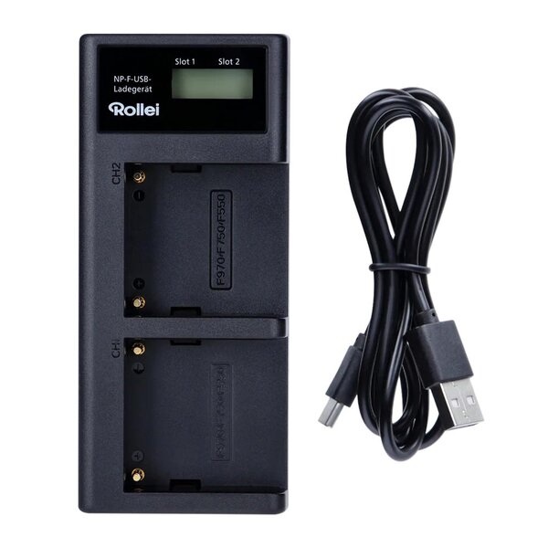 Rollei Akku-Ladegerät für NP-F-Akkus 