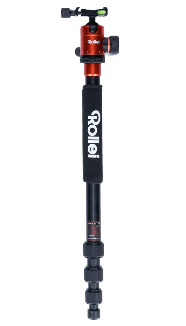 Rollei C5i Alu 159cm (IE) inkl. Kugelkopf FPH-52Q + Tasche  orange
