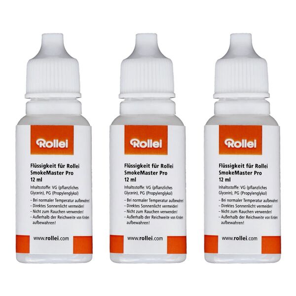 Rollei Ersatz-Flüssigkeit für SmokeMaster Pro  3er Set