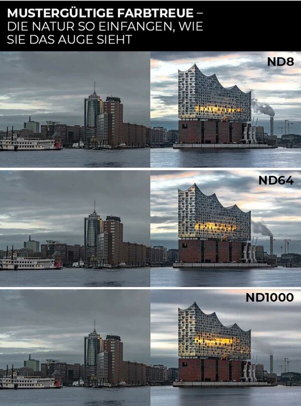 Rollei F:X Pro ND Filter Set (ND8, 64, 1000)  55mm