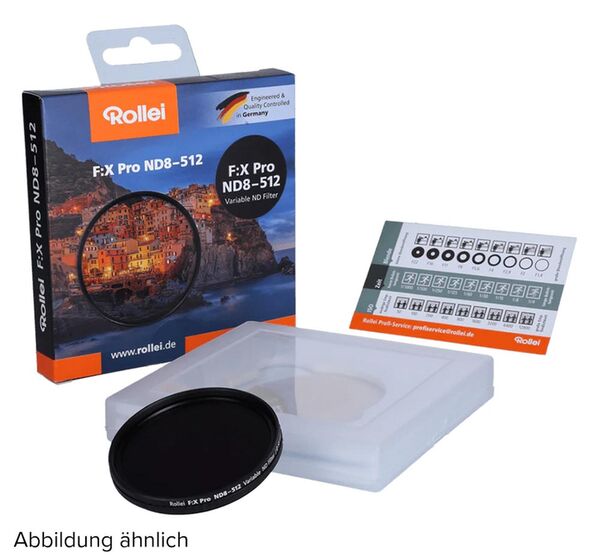 Rollei F:X Pro Variabler Filter ND8-512  62mm