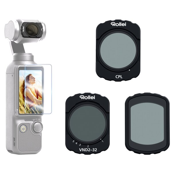 Rollei Filter Set 3-in-1 für DJI Osmo Pocket 3 Cinema 