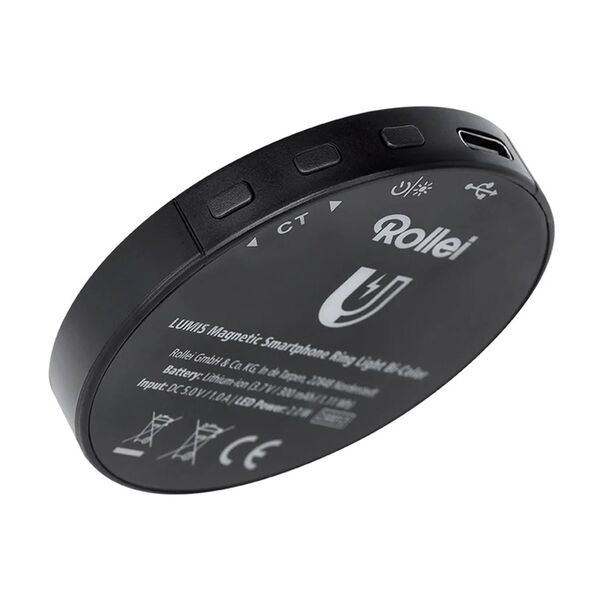 Rollei magnetisches Smartphone-Licht Bi-Color - Rund 