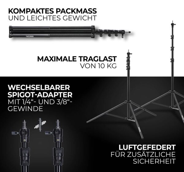 Rollei Profi Lampenstativ  285 cm
