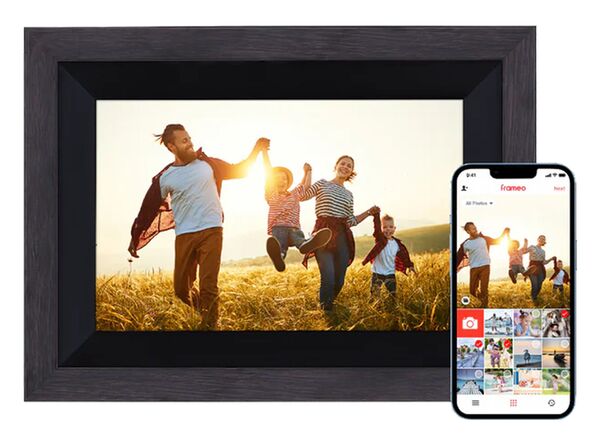 Rollei Smarter Bilderrahmen WiFi 105 Holzoptik  schwarz