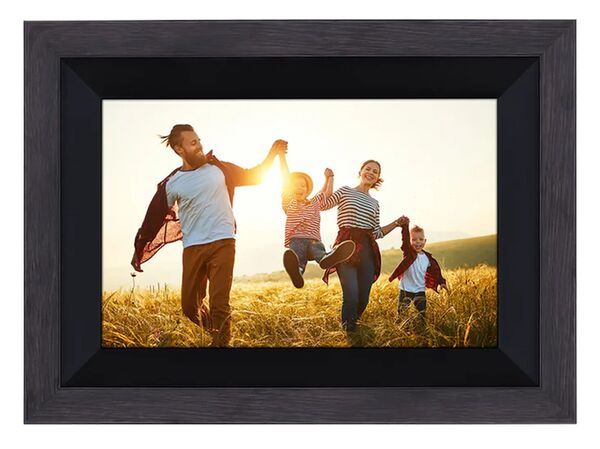 Rollei Smarter Bilderrahmen WiFi 105 Holzoptik  schwarz