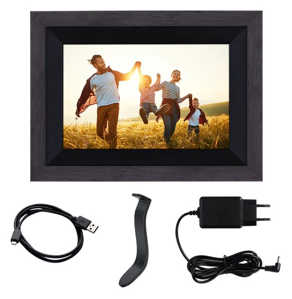 Rollei Smarter Bilderrahmen WiFi 105 Holzoptik  schwarz