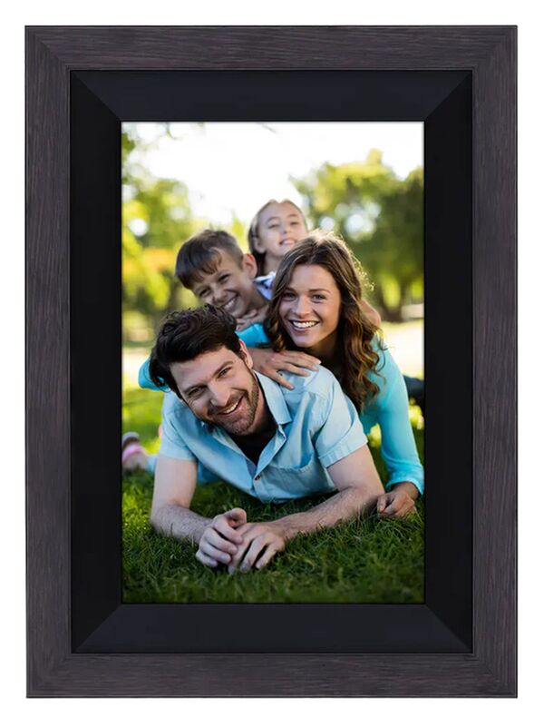 Rollei Smarter Bilderrahmen WiFi 105 Holzoptik  schwarz