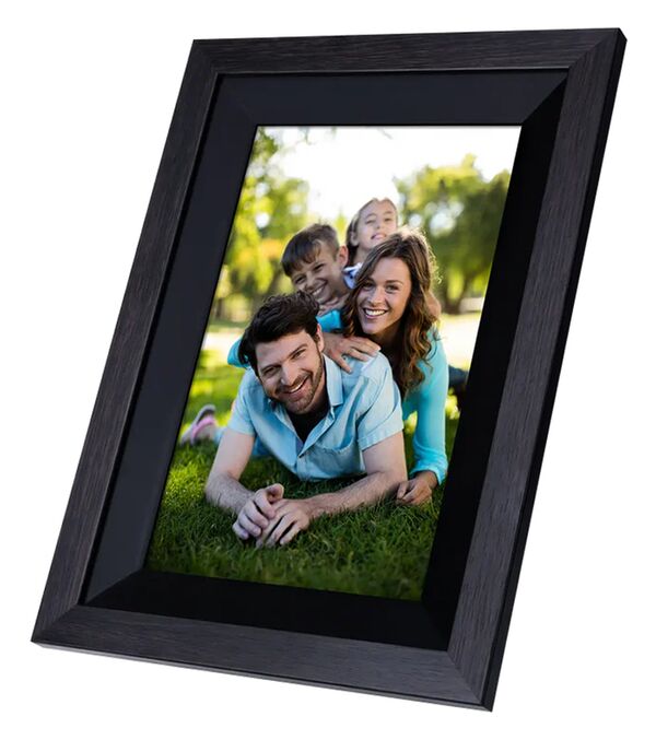 Rollei Smarter Bilderrahmen WiFi 105 Holzoptik  schwarz