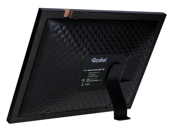 Rollei Smarter Bilderrahmen WiFi 105 Holzoptik  schwarz