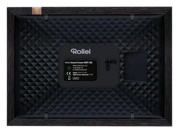 Rollei Smarter Bilderrahmen WiFi 105 Holzoptik  schwarz