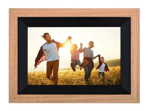 Rollei Smarter Bilderrahmen WiFi 105 Holzoptik  braun