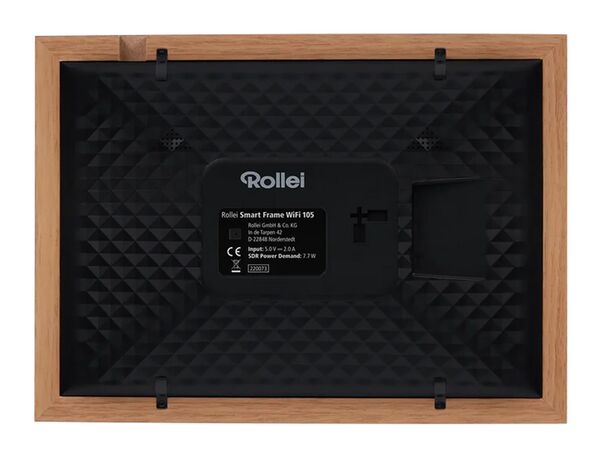 Rollei Smarter Bilderrahmen WiFi 105 Holzoptik  braun