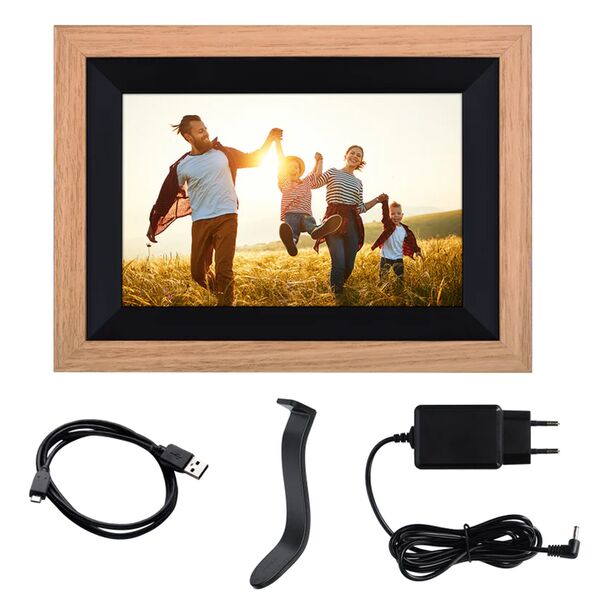 Rollei Smarter Bilderrahmen WiFi 105 Holzoptik  braun