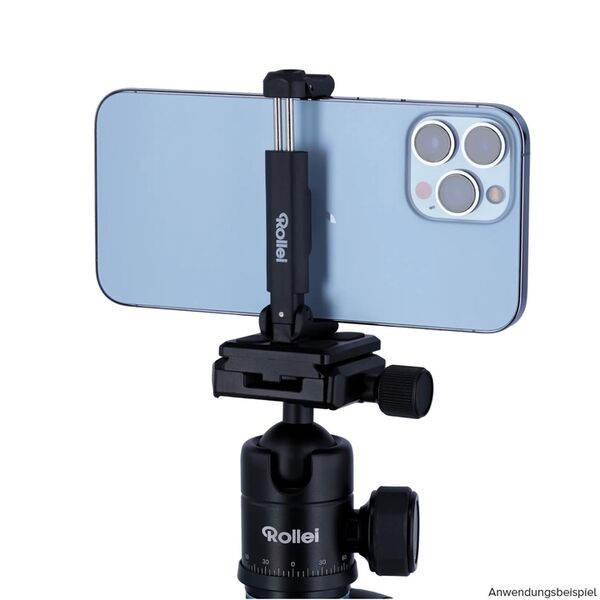 Rollei Smartphone-Halter für Stativ-Mittelsäule, Klemmbereich 6,5-8,5 cm 