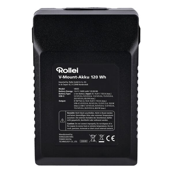 Rollei V-Mount Akku  120 Wh