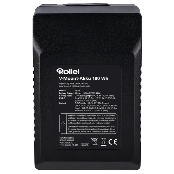 Rollei V-Mount Akku  180 Wh