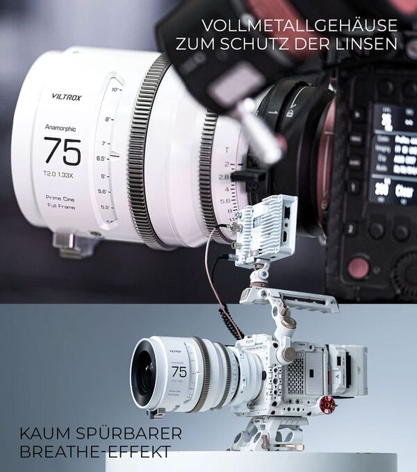 Viltrox Anamorphic Cine-Objektiv 75 mm T/2.0 1.33x  PL-Mount