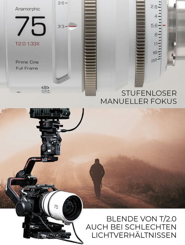 Viltrox Anamorphic Cine-Objektiv 75 mm T/2.0 1.33x  PL-Mount