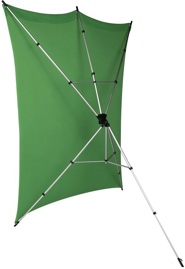 Rollei X-Drop Hintergrundstativ + Hintergrund 2,1m  grün