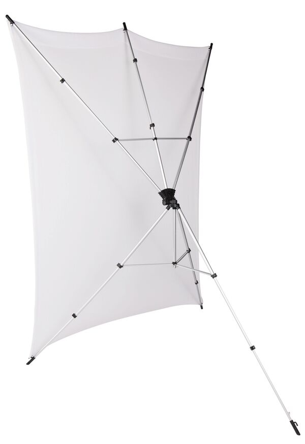 Rollei X-Drop Hintergrundstativ + Hintergrund 2,1m  weiß