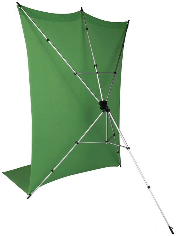 Rollei X-Drop Hintergrundstativ + Hintergrund 3,0m  grün