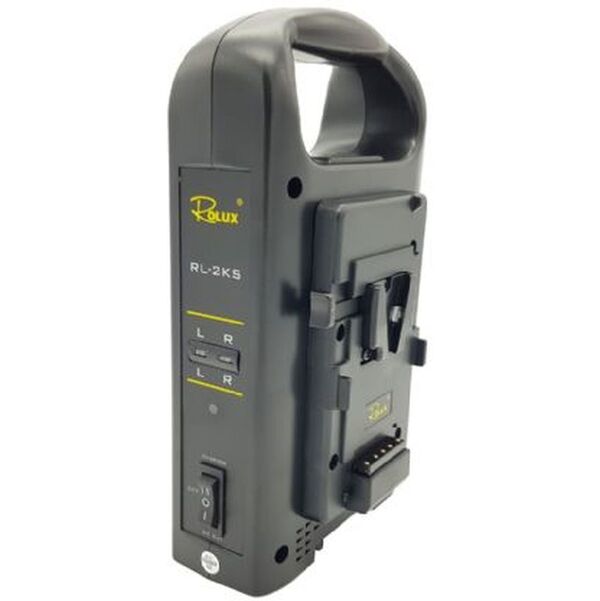Rolux Doppel-Akkulader RL-2KS für V-Mount Akku 