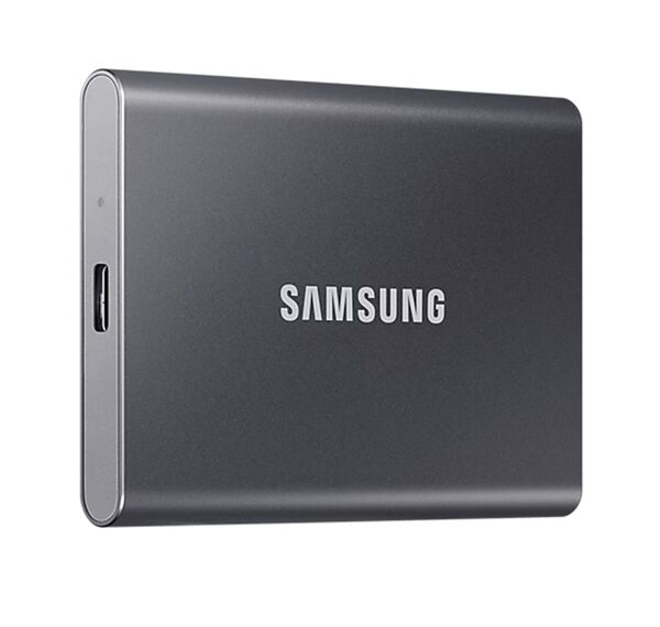 Samsung SSD T7, USB-C externe Festplatte  4 TB Titan Grau