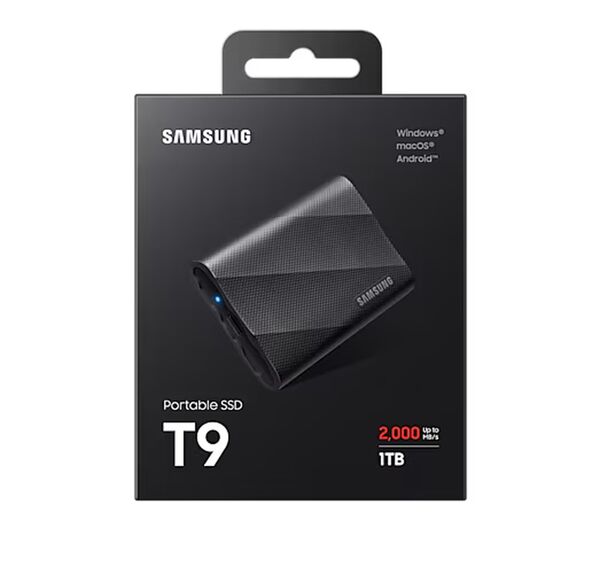 Samsung SSD T9 USB-C, externe Festplatte  1 TB schwarz