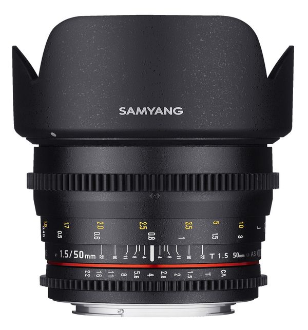 Samyang 50mm T/1,5 Video DSLR  Micro Four Thirds