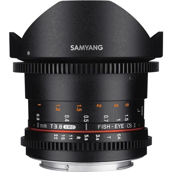 Samyang 8mm T 3,8 Fisheye II Video APS-C  Fujifilm X