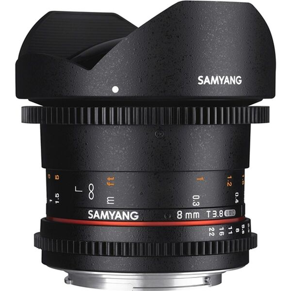 Samyang 8mm T 3,8 Fisheye II Video APS-C  Fujifilm X