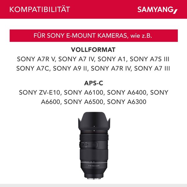 Samyang AF 35-150 f/2.0-2,8   Sony FE-Mount