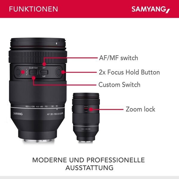 Samyang AF 35-150 f/2.0-2,8   Sony FE-Mount