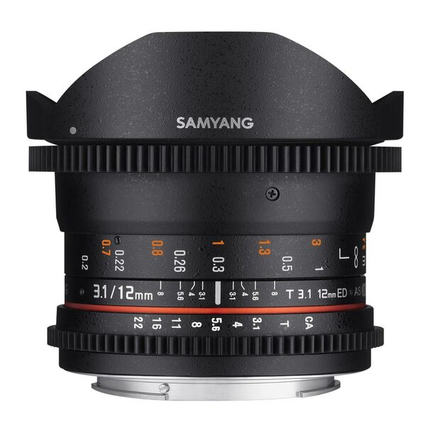 Samyang MF 12mm T/3,1 Fisheye Video  Canon EF