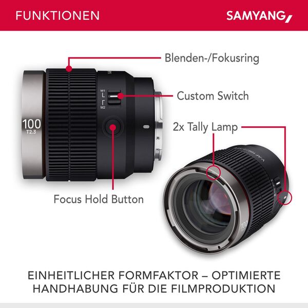 Samyang V-AF 100mm T2.3 FE  Sony FE-Mount