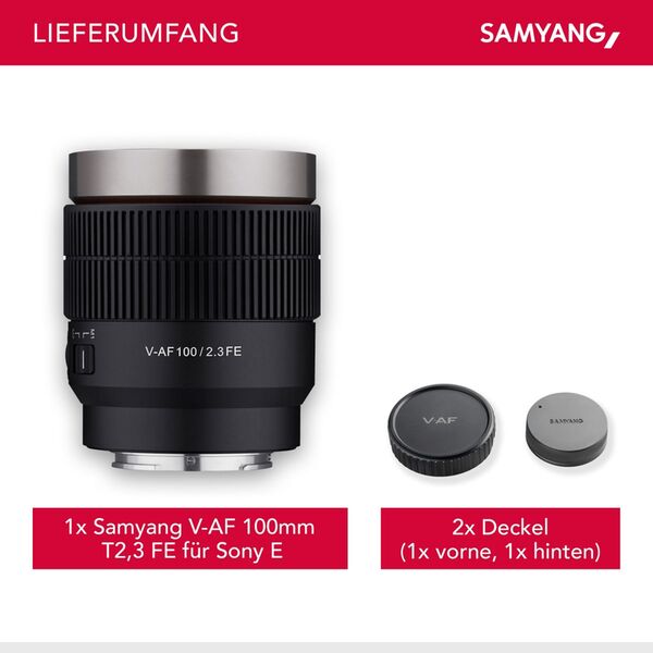 Samyang V-AF 100mm T2.3 FE  Sony FE-Mount