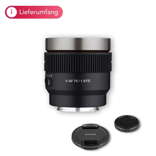 Samyang V-AF 75mm T1.9 FE  Sony FE Mount 