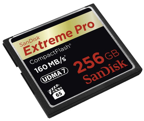 SanDisk Extreme PRO, Compact Flash, 160MB/s  256 GB