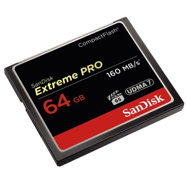 SanDisk Extreme PRO, Compact Flash, 160MB/s  64 GB
