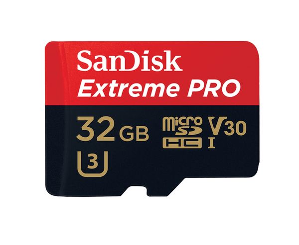 SanDisk Extreme Pro, microSDHC, Class10, UHS-I, U3, A1, V30+ Adapter  32 GB