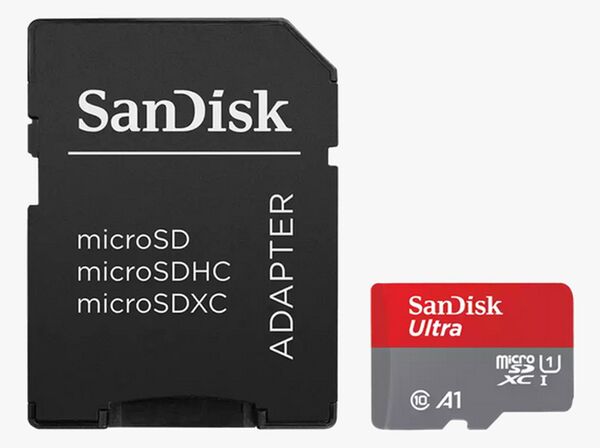 SanDisk microSDXC-Karte+SD Adapter A1 Class 10 UHS-I, Speicherkarte 150MB/s  512 GB