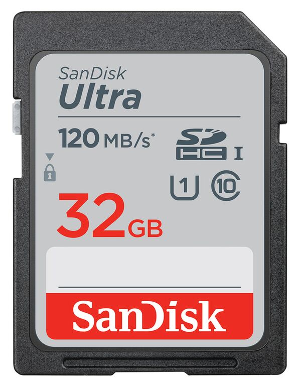 SanDisk SDHC-Karte Ultra UHS-I U1 Class10 120 MB/s  32 GB